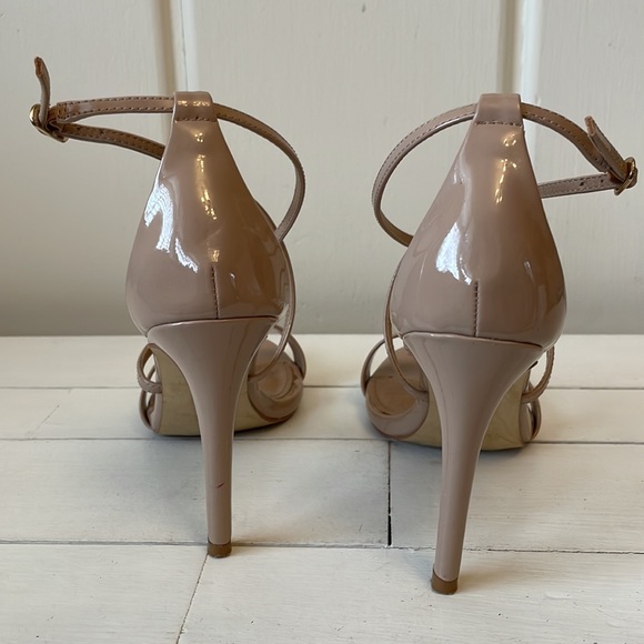 Steve Madden Strappy Stilettos, Tan, W 8.5 - Picture 4 of 7
